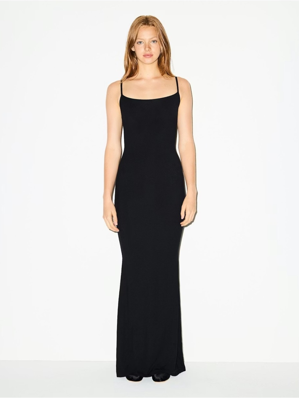 NWT Soft lounge LONG SLIP DRESS- Onyx- S